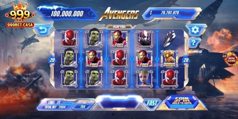 Nổ Hũ Avengers 999bet – Sân Chơi Đánh Thức Mọi Vận May